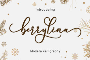 Berrylina Script: A Dynamic Script Font for Expressive Typography