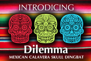 Dilemma: A Dingbats Font Rooted in Calavera Tradition, Designed for Modern Expression