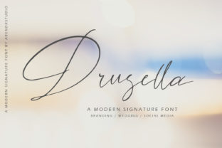 Drusella: The Elegant Script Font That Brings Romance to Your Crafting Projects