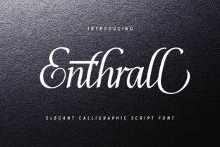 Enthrall: Where Typographic Allure Meets Functional Sophistication
