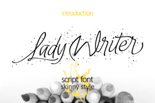 Lady Writer Skinny: A Sophisticated Script Font for Thoughtful Design