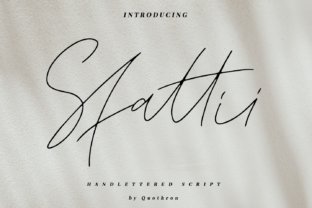 Sfattii: A Handmade Calligraphy Font with Modern Grace