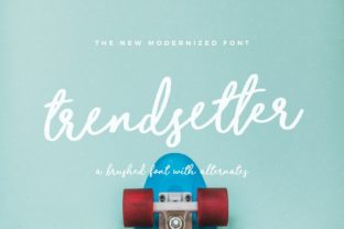 Trendsetter Font: A Sweet & Cool Handwritten Typeface for Modern Design Inspiration